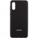 Чохол Silicone Cover Full Protective (AA) для Samsung Galaxy A02 Чорний / Black