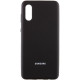 Чехол Silicone Cover Full Protective (AA) для Samsung Galaxy A02 Черный / Black - фото