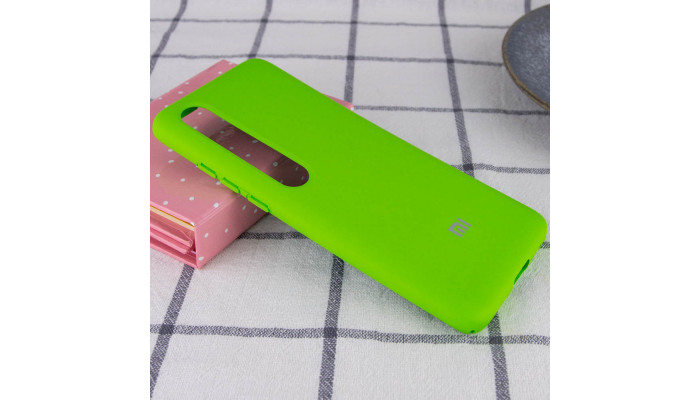 Чехол Silicone Cover Full Protective (A) для Xiaomi Mi 10 / Mi 10 Pro Зеленый / Green - фото