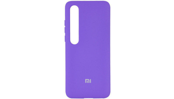 Чехол Silicone Cover Full Protective (A) для Xiaomi Mi 10 / Mi 10 Pro Фиолетовый / Violet - фото