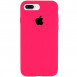 Чохол Silicone Case Full Protective (AA) для Apple iPhone 7 plus / 8 plus (5.5") Рожевий / Barbie pink