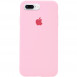 Чехол Silicone Case Full Protective (AA) для Apple iPhone 7 plus / 8 plus (5.5") Розовый / Light pink