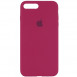 Чохол Silicone Case Full Protective (AA) для Apple iPhone 7 plus / 8 plus (5.5") Червоний / Rose Red