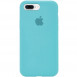 Чохол Silicone Case Full Protective (AA) для Apple iPhone 7 plus / 8 plus (5.5") Бірюзовий / Marine Green