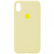 Чохол Silicone Case Full Protective (AA) для Apple iPhone X (5.8") / XS (5.8") Жовтий / Mellow Yellow