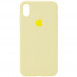 Чехол Silicone Case Full Protective (AA) для Apple iPhone X (5.8") / XS (5.8") Желтый / Mellow Yellow