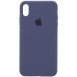 Чохол Silicone Case Full Protective (AA) для Apple iPhone X (5.8") / XS (5.8") Темний Синій / Midnight Blue