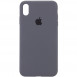 Чехол Silicone Case Full Protective (AA) для Apple iPhone X (5.8") / XS (5.8") Серый / Dark Grey