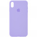 Чехол Silicone Case Full Protective (AA) для Apple iPhone X (5.8") / XS (5.8") Сиреневый / Dasheen