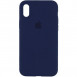 Чохол Silicone Case Full Protective (AA) для Apple iPhone X (5.8") / XS (5.8") Синій / Deep navy