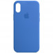 Чохол Silicone Case Full Protective (AA) для Apple iPhone X (5.8") / XS (5.8") Синій / Capri Blue