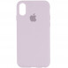 Чохол Silicone Case Full Protective (AA) для Apple iPhone X (5.8") / XS (5.8") Бузковий / Lilac
