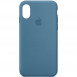 Чехол Silicone Case Full Protective (AA) для Apple iPhone X (5.8") / XS (5.8") Синий / Blue Jay