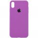 Чехол Silicone Case Full Protective (AA) для Apple iPhone XR (6.1") Фиолетовый / Grape