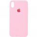 Чехол Silicone Case Full Protective (AA) для Apple iPhone XR (6.1") Розовый / Light pink