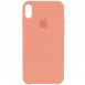Чехол Silicone Case Full Protective (AA) для Apple iPhone XR (6.1") Розовый / Peach