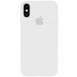 Чехол Silicone Case Full Protective (AA) для Apple iPhone XS Max (6.5") Белый / White