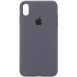 Чохол Silicone Case Full Protective (AA) для Apple iPhone XS Max (6.5") Сірий / Dark Grey