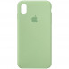 Чехол Silicone Case Full Protective (AA) для Apple iPhone XS Max (6.5") Зеленый / Pistachio