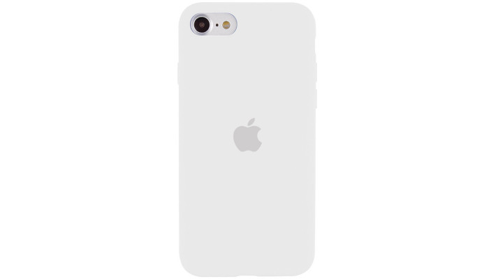 Чехол Silicone Case Full Protective (AA) для Apple iPhone SE (2020) Белый / White - фото