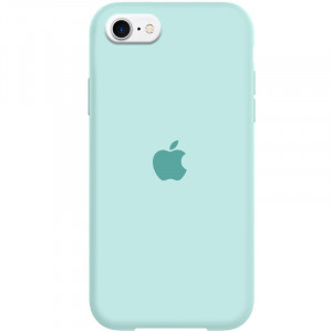 Чехол Silicone Case Full Protective (AA) для Apple iPhone SE (2020) Бирюзовый / Turquoise