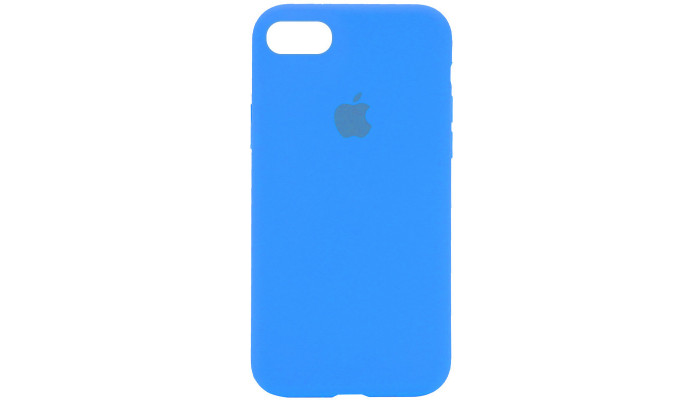 Чохол Silicone Case Full Protective (AA) для Apple iPhone SE (2020) Блакитний / Blue - фото