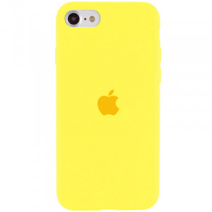 Чехол Silicone Case Full Protective (AA) для Apple iPhone SE (2020) Желтый / Yellow