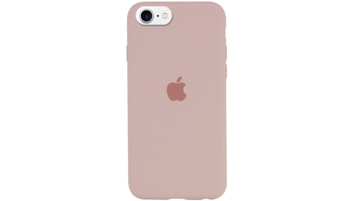 Чохол Silicone Case Full Protective (AA) для Apple iPhone SE (2020) Рожевий / Pink Sand - фото