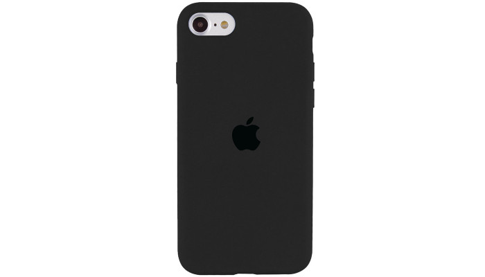 Чохол Silicone Case Full Protective (AA) для Apple iPhone SE (2020) Сірий / Dark Grey - фото