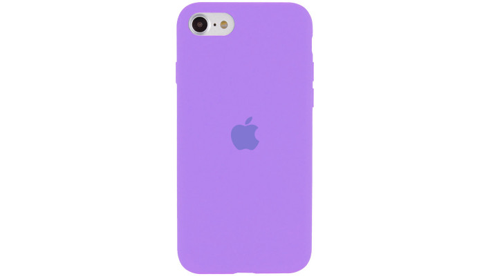 Чехол Silicone Case Full Protective (AA) для Apple iPhone SE (2020) Сиреневый / Dasheen - фото