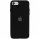 Чохол Silicone Case Full Protective (AA) для Apple iPhone SE (2020) Чорний / Black
