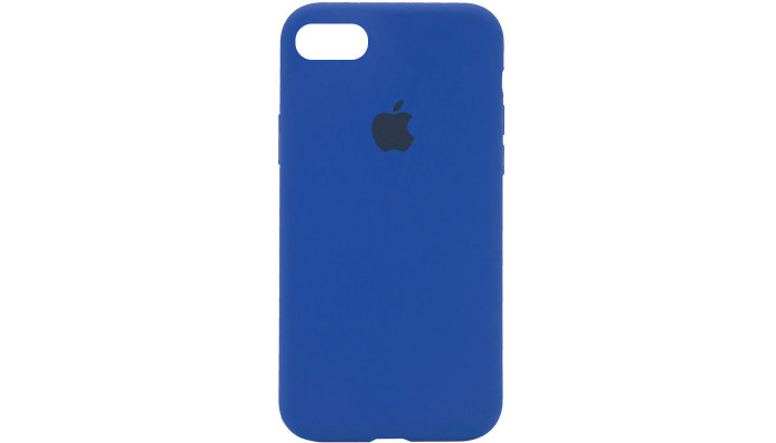 Чехол Silicone Case Full Protective (AA) для Apple iPhone SE (2020) Синий / Royal blue - фото