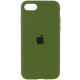 Чехол Silicone Case Full Protective (AA) для Apple iPhone SE (2020) Зеленый / Dark Olive - фото