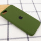 Чехол Silicone Case Full Protective (AA) для Apple iPhone SE (2020) Зеленый / Dark Olive - фото