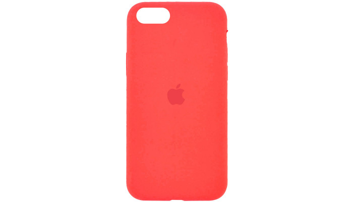 Чохол Silicone Case Full Protective (AA) для Apple iPhone SE (2020) Помаранчевий / Pink citrus - фото