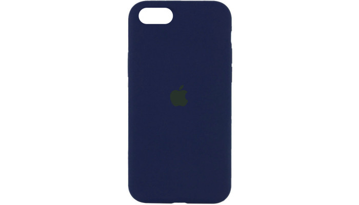 Чохол Silicone Case Full Protective (AA) для Apple iPhone SE (2020) Синій / Deep navy - фото