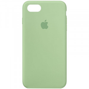 Чехол Silicone Case Full Protective (AA) для Apple iPhone SE (2020) Зеленый / Pistachio