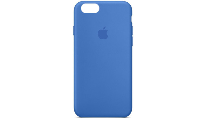 Чехол Silicone Case Full Protective (AA) для Apple iPhone SE (2020) Синий / Capri Blue - фото