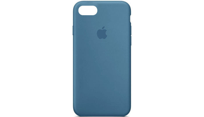 Чехол Silicone Case Full Protective (AA) для Apple iPhone SE (2020) Синий / Blue Jay - фото