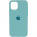 Чохол Silicone Case Full Protective (AA) для Apple iPhone 12 Pro / 12 (6.1") Бірюзовий / Marine Green
