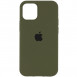 Чохол Silicone Case Full Protective (AA) для Apple iPhone 12 Pro / 12 (6.1") Зелений / Dark Olive