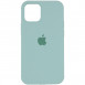 Чехол Silicone Case Full Protective (AA) для Apple iPhone 12 Pro Max (6.7") Бирюзовый / Beryl