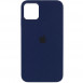 Чохол Silicone Case Full Protective (AA) для Apple iPhone 12 Pro Max (6.7") Синій / Deep navy