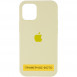 Чехол Silicone Case Full Protective (AA) для Apple iPhone 16 (6.1") Желтый / Mellow Yellow