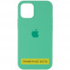 Чохол Silicone Case Full Protective (AA) для Apple iPhone 16 (6.1") Зелений / Spearmint