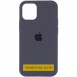 Чехол Silicone Case Full Protective (AA) для Apple iPhone 16 (6.1") Серый / Dark Gray