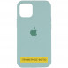 Чохол Silicone Case Full Protective (AA) для Apple iPhone 16 Pro (6.3") Бірюзовий / Beryl