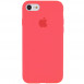 Чохол Silicone Case Full Protective (AA) для Apple iPhone 6/6s (4.7") Кавуновий / Watermelon red