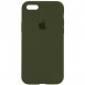 Чохол Silicone Case Full Protective (AA) для Apple iPhone 6/6s (4.7") Зелений / Dark Olive