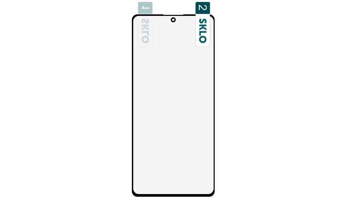Гибкое защитное стекло SKLO Nano (тех.пак) для Samsung Galaxy S10 Lite Черный - фото